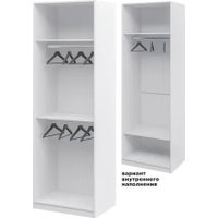 Шкаф распашной Elva Брис NEM02HP-2D-800/580/2400 (06) (белый/графит)