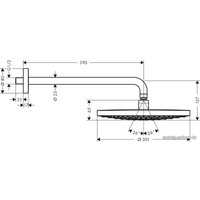 Верхний душ Hansgrohe Raindance Select S 300 2jet [27378000]