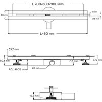 Трап/канал Axus Super Slim 600