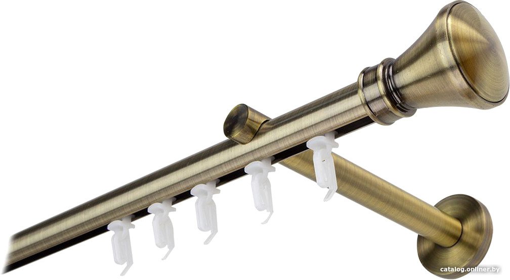 Карниз для штор Lm Decor Люксор 19мм 1р (антик, 2.0м)