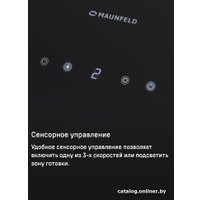 Кухонная вытяжка MAUNFELD Mersey 60 (нержавеющая сталь/черное стекло)