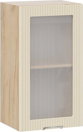 

Шкаф навесной Трия Кимберли 1ВВ45С с одной дверью (дуб крафт золотой/крем)