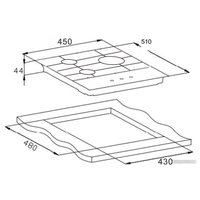 Варочная панель Weissgauff HGG 451 WGh Nano Glass