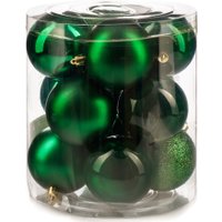 Елочная игрушка Ausini VT25-04005-6 (темно-зеленый, 12 шт)