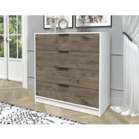 Комод Интерлиния Концепт КТ-К100 (дуб веллингтон/белый платинум)