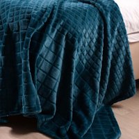 Плед Casa Conforte Aspen 150x200 6155356 (бирюзовый)