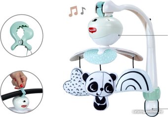 Музыкальная карусель Tiny Love Black & White Decor 3 in 1 Take Along Mobile