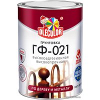 Алкидная грунтовка Olecolor ГФ-021 1 кг (красно-коричневый)