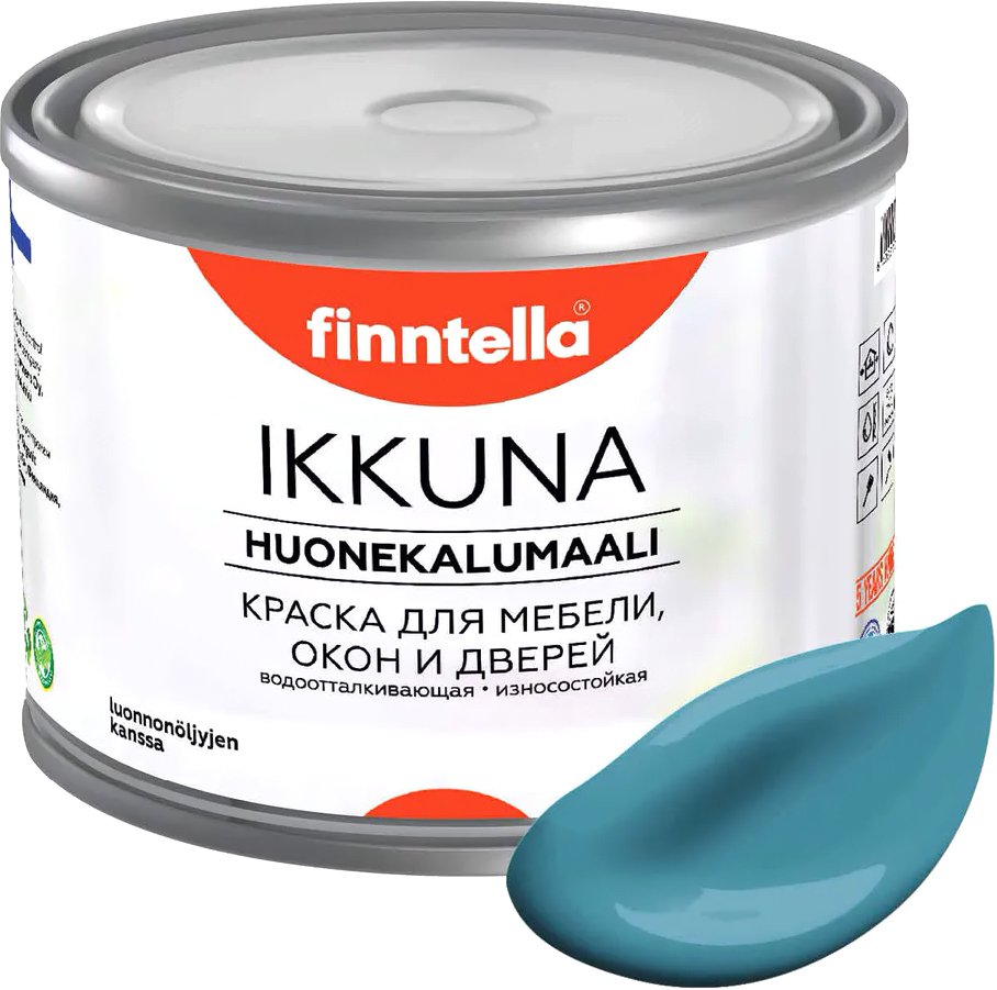 

Краска Finntella Ikkuna Opaali F-34-1-1-FL016 0.9 л (голубой)