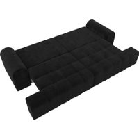 Диван Лига диванов Лига-080 131119 (велюр Seven 35 черный)