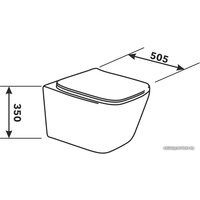 Унитаз подвесной AV Engineering Alca Plus AVWHR205 (белый)