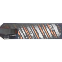 Двухколесный подростковый самокат Oxelo Mid 7 с подножкой (синий/оранжевый)