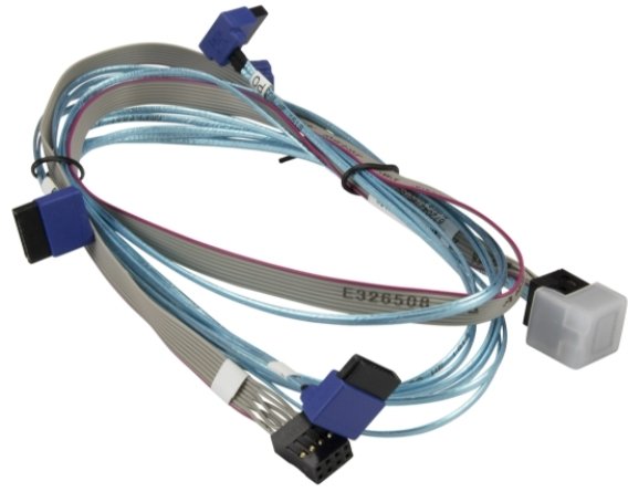 

Кабель Supermicro MiniSAS - 4 SATA CBL-SAST-0811 (0.7 м, голубой)