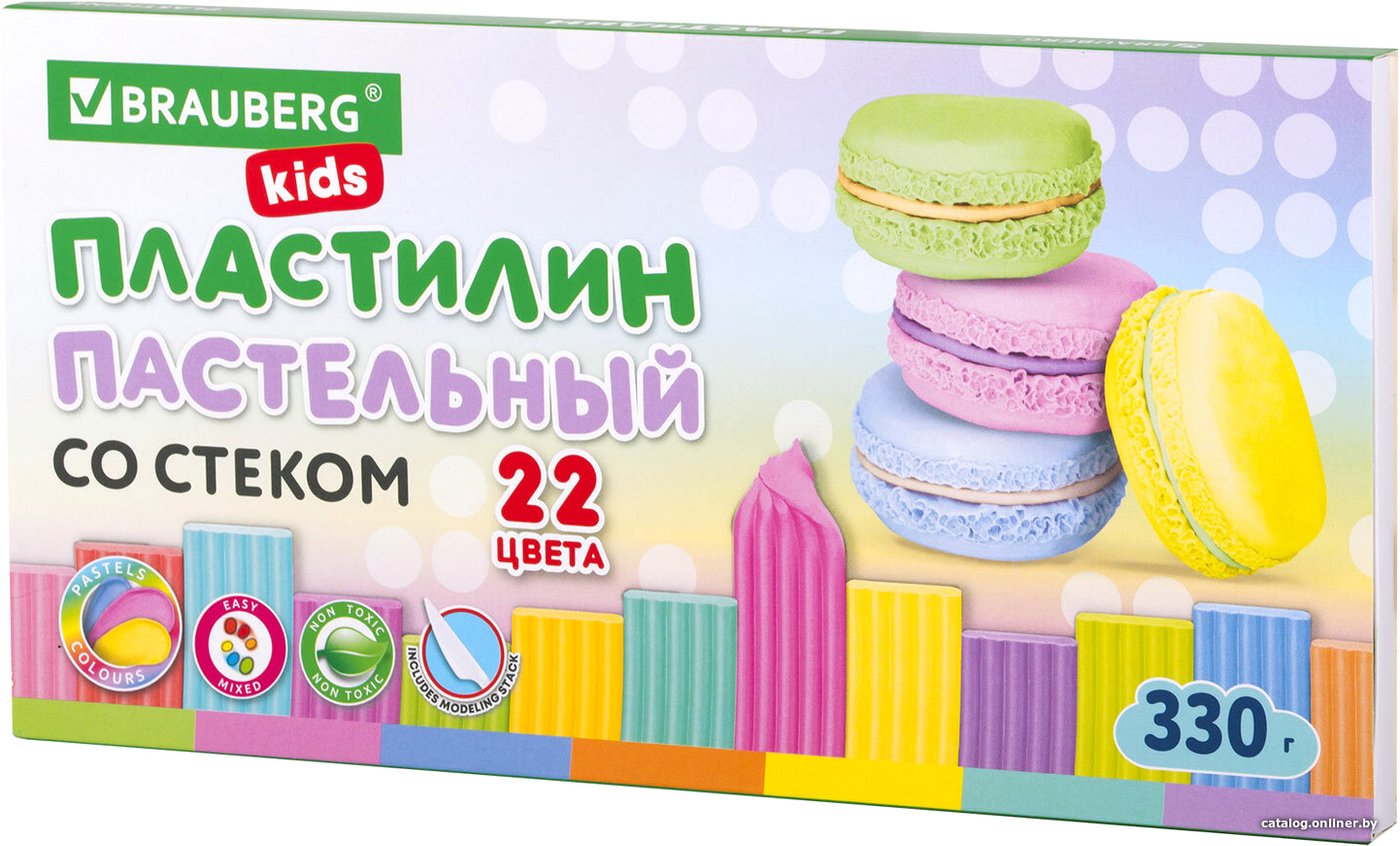 Пластилин BRAUBERG Kids 106682 (22 цвета)