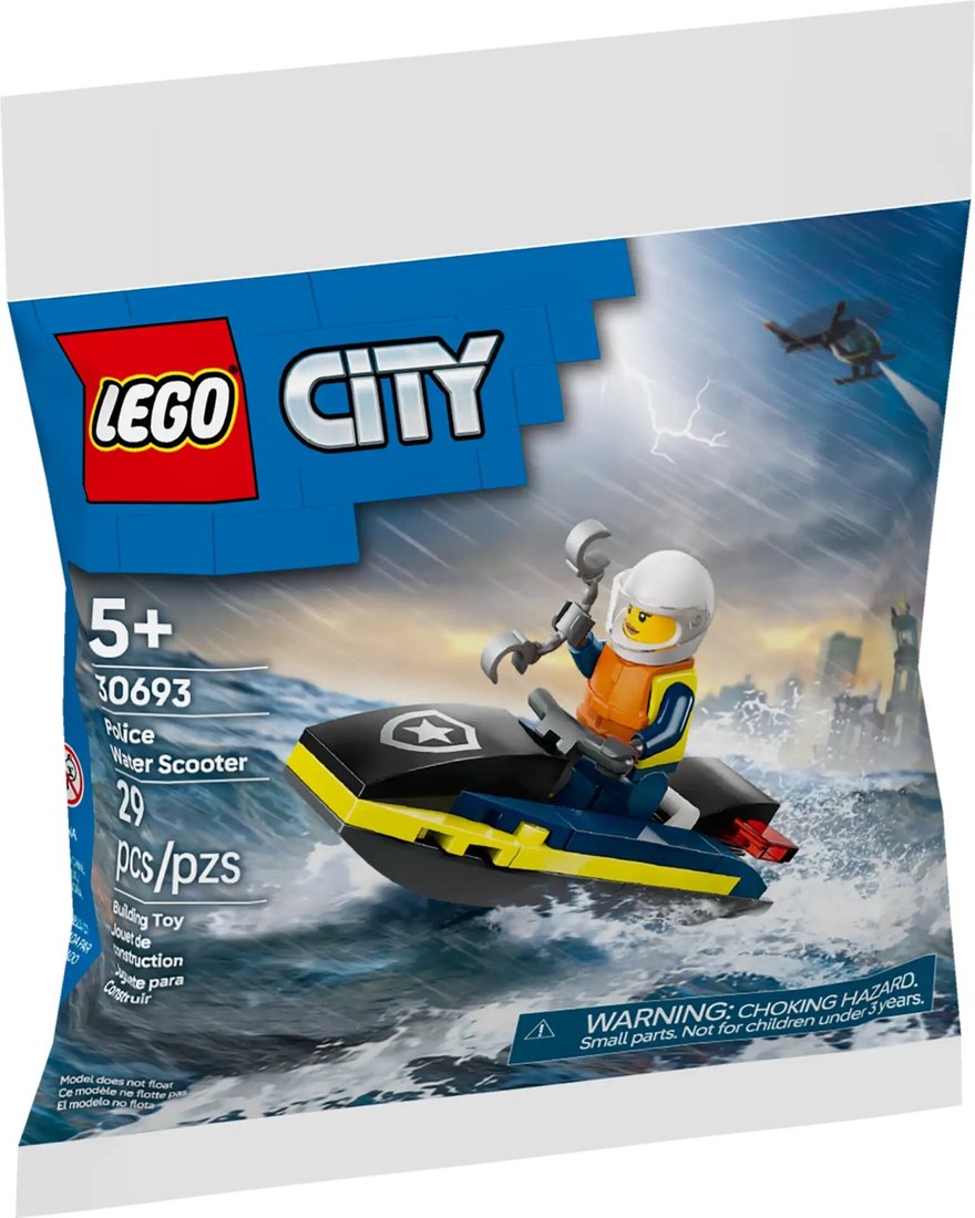 

Конструктор LEGO City 30693 Полицейский водный скутер