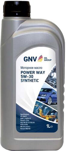 Моторное масло GNV Power Way 5W-30 1л