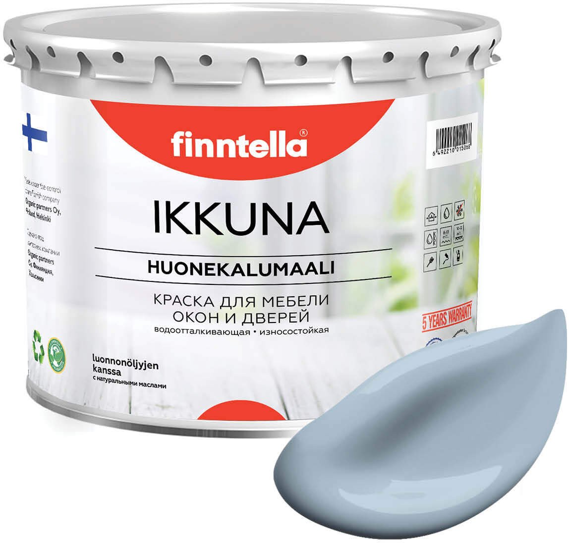 

Краска Finntella Ikkuna Niagara F-34-1-3-FL006 2.7 л (голубой/серый)