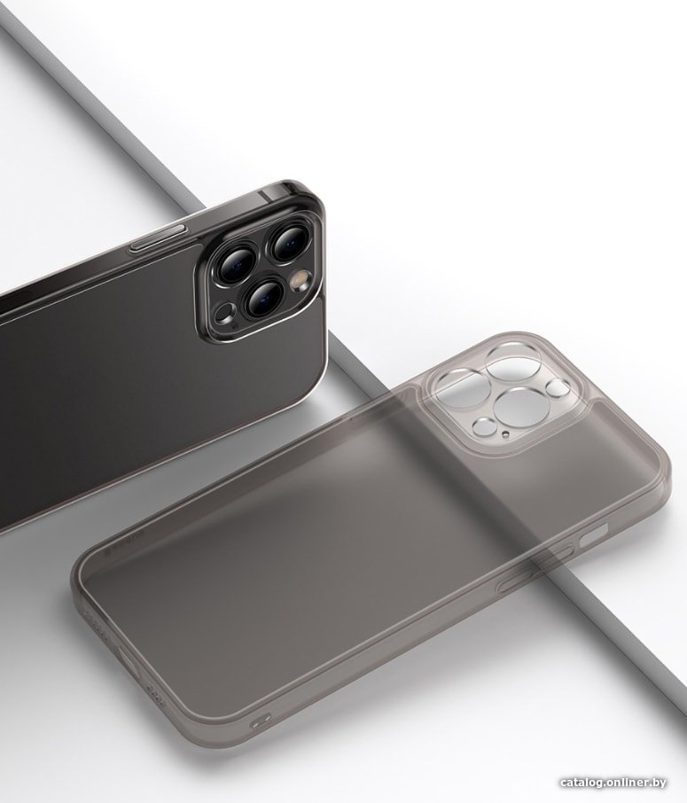 Чехол для телефона Baseus Frosted Glass для iPhone 13 Pro (черный)