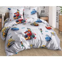 1.5-спальный комплект постельного белья Milanika Старт 1.5сп подростковый с наволочкой 70x70 (бязь)