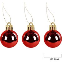 Елочная игрушка Золотая сказка Xmas Inspiration 592590 (красный, бежевый, бирюзовый)