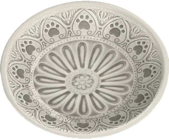 

Миска TarHong Medallion Paw TCT3052CSMPC (бежевая с лапками)