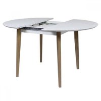 Кухонный стол Виста Сиена 100x100/131 (белый/ольxа)