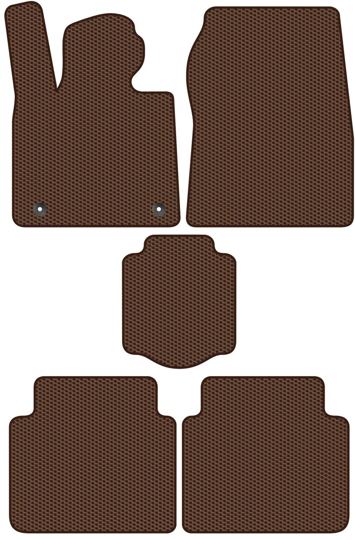 

Комплект ковриков для авто Alicosta Xpeng P7 I (седан / P7) 2020 - Н.В. (коричневый, сота)