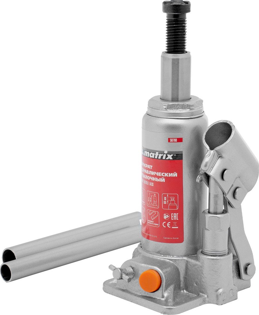 Бутылочный домкрат Matrix 50760 2т