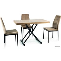 Кухонный стол Signal Giotto 110/60 (дуб/черный)