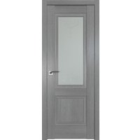 Межкомнатная дверь ProfilDoors 2.37XN L 80x200 (грувд серый, стекло франческа кристалл)