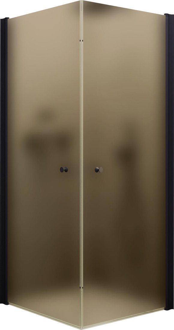 

Душевой уголок MaybahGlass MGY-1301-6 (бронзовое матовое стекло/черный)