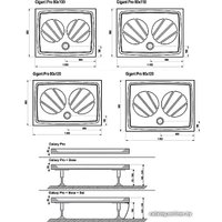 Душевой поддон Ravak Galaxy Gigant Pro Chrome 110x80 [XA04D401010]