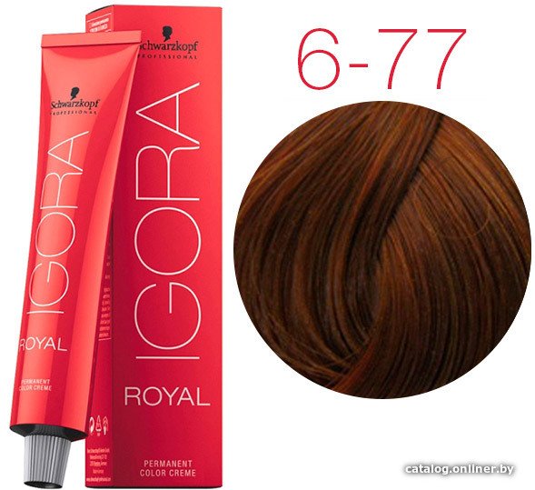 Крем-краска для волос Schwarzkopf Professional Igora Royal Permanent Color Creme 6-77 60 мл
