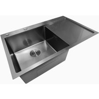 Кухонная мойка Stellar Decor S7850NB-L-D (нано черный)