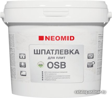 Шпатлевка Neomid для плит OSB (7 кг)