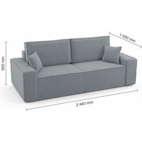 Диван Mio Tesoro Бриз (Velutto 52)