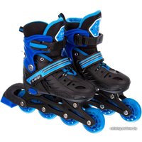 Роликовые коньки Игротрейд P01C-BS (р. 31-34, черный/синий)