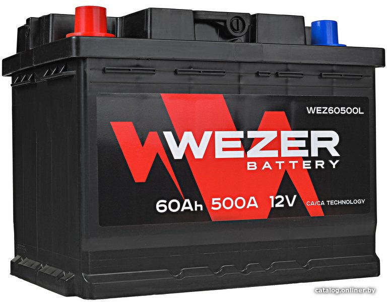 Автомобильный аккумулятор Wezer WEZ60500L (60 А·ч)