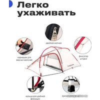 Треккинговая палатка RoadLike Pro Triple Light (белый)
