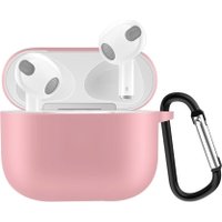 Чехол Sundays для AirPods 3 с карабином (розовый)