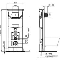 Унитаз подвесной Ideal Standard Tesi AquaBlade R030501 T007901+T352701+R020467+R0115AA