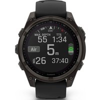 Умные часы Garmin Fenix 8 Solar, Sapphire 47мм (титановый угольно-серый DLC с черным ремешком)