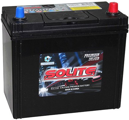 

Автомобильный аккумулятор Solite Silver Premium 70B24L (59 А·ч)