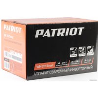 Сварочный инвертор Patriot WM 201 Smart