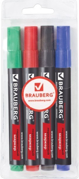 

Маркер перманентный BRAUBERG Contract 150474 (4 шт)
