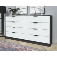 Комод Интерлиния Концепт КТ-К197 (белый платинум/антрацит)