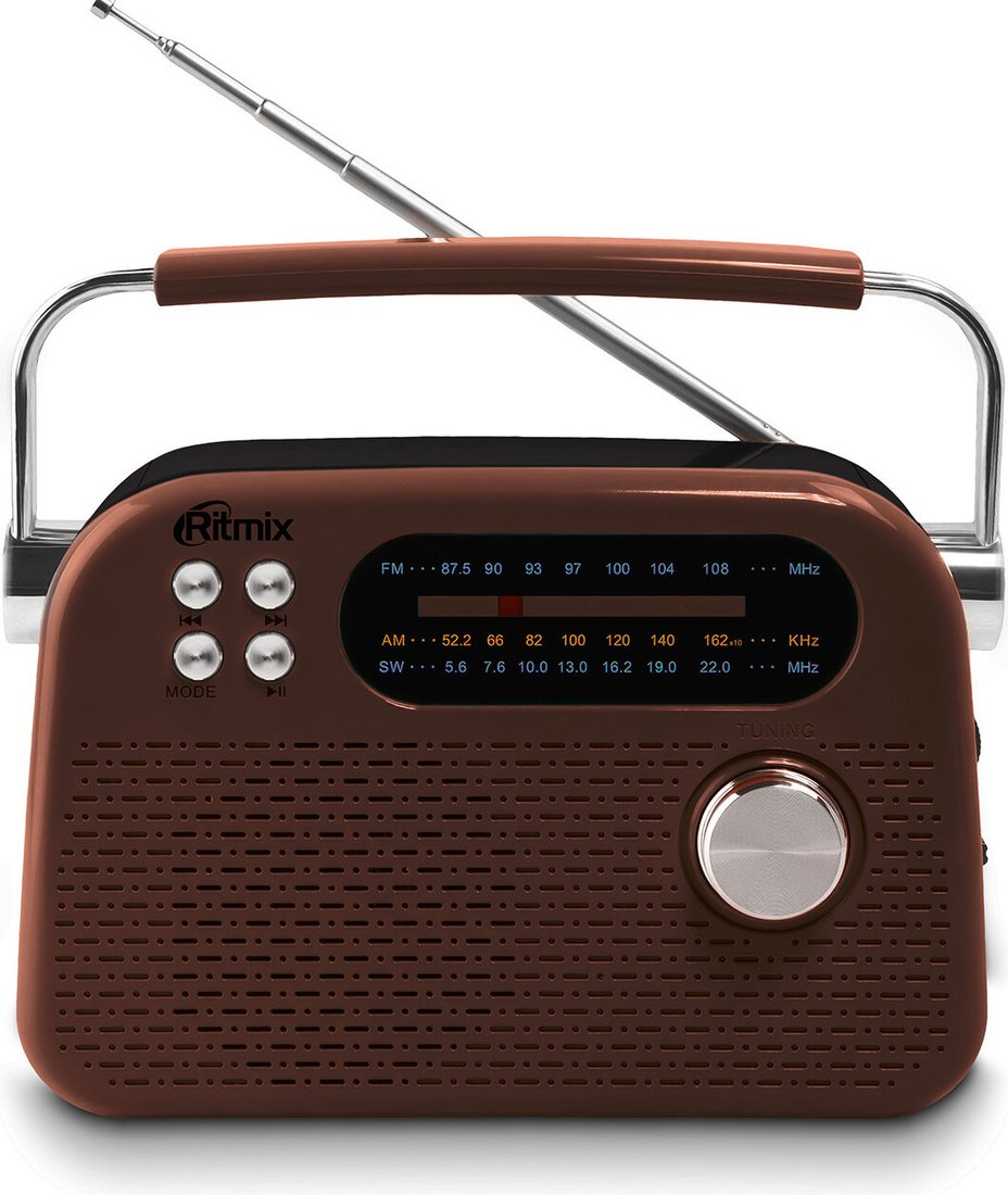 Радиоприемник Ritmix RPR-045 (коричневый)