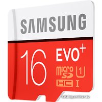 Карта памяти Samsung EVO+ microSDHC 16GB + адаптер [MB-MC16DA]