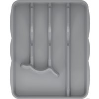 Лоток для столовых приборов Альтернатива М8517 (серый)