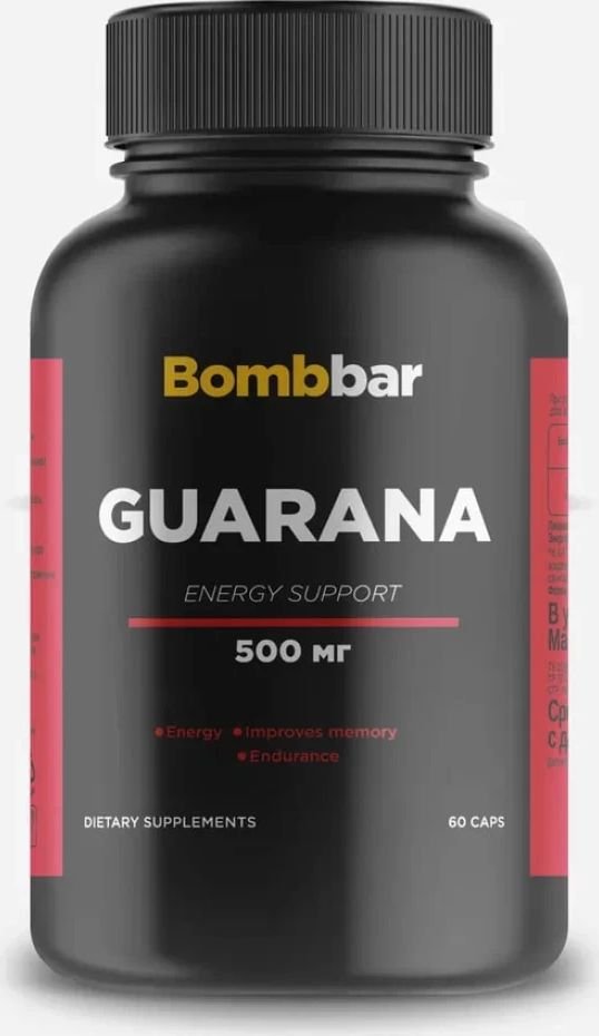 

Предтренировочный комплекс Bombbar Guarana (60 капсул)